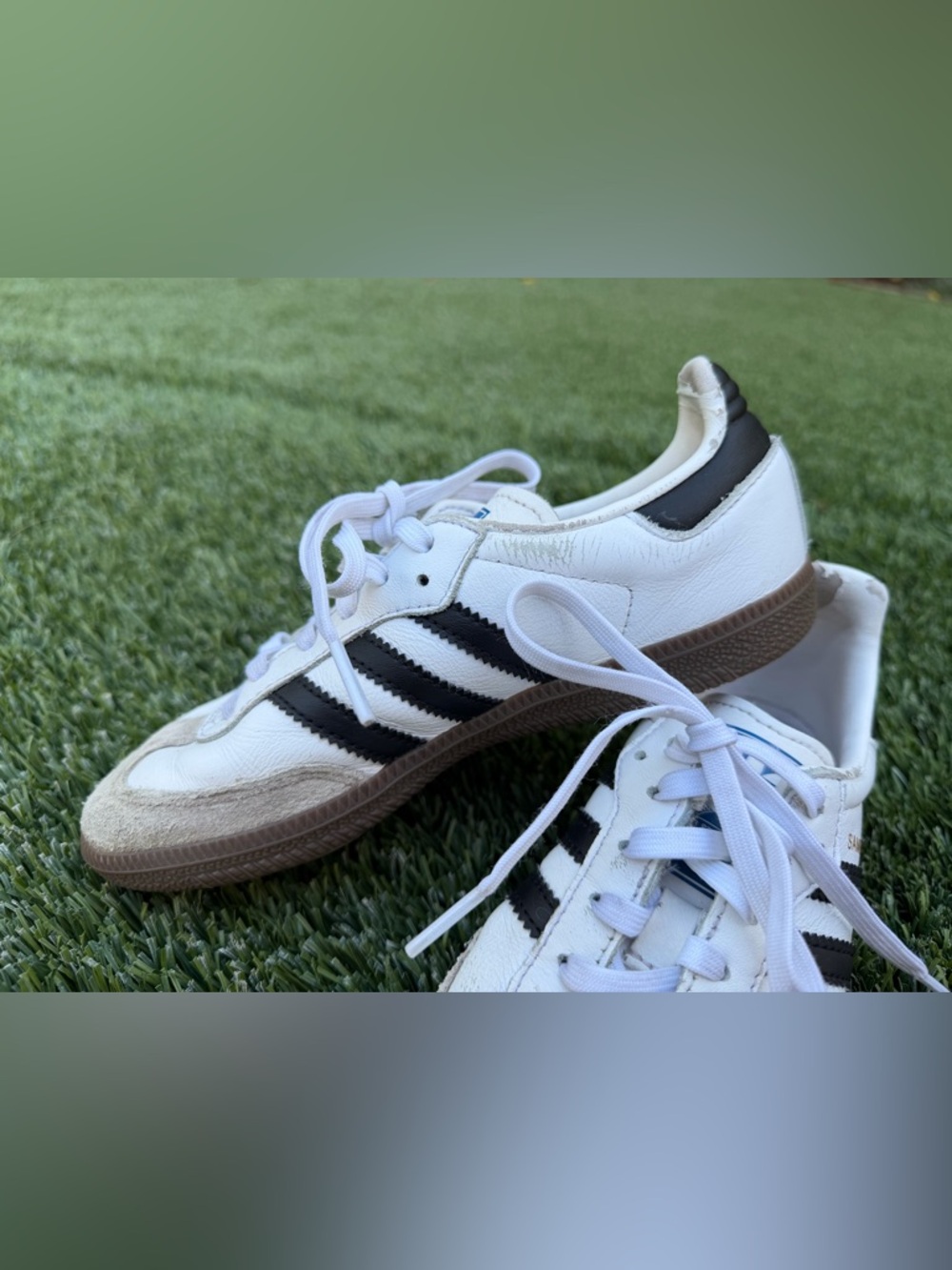 adidas Samba kids Classic White Black Sneakers 1 - Picture 2 of 10